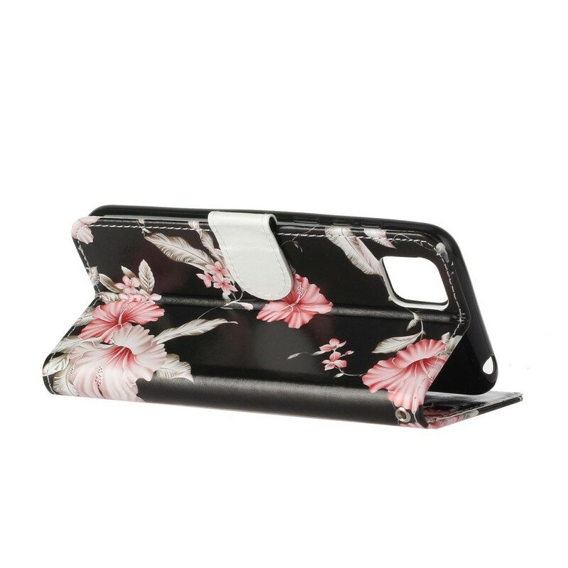 Flip Case Für Huawei Y5p Unzählige Blumen