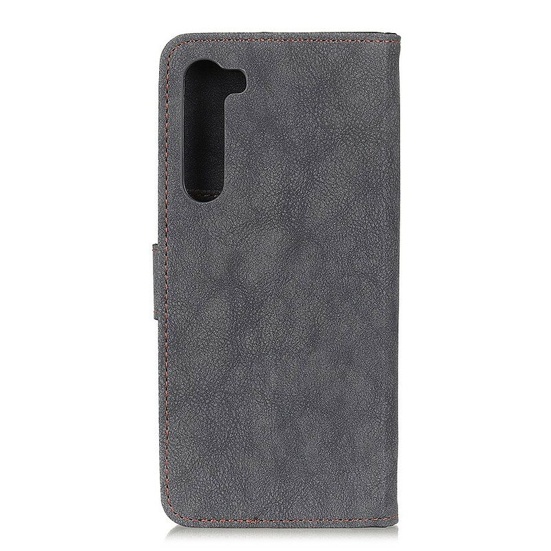 Flip Case Für OnePlus Nord Khazneh Retro Spaltleder