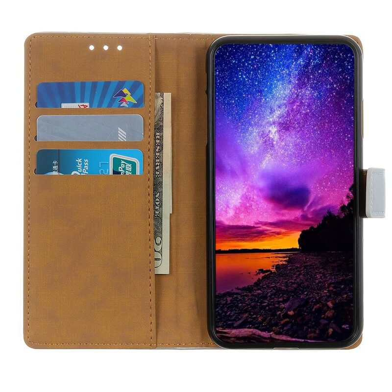 Flip Case Für OnePlus Nord Schlichtes Kunstleder