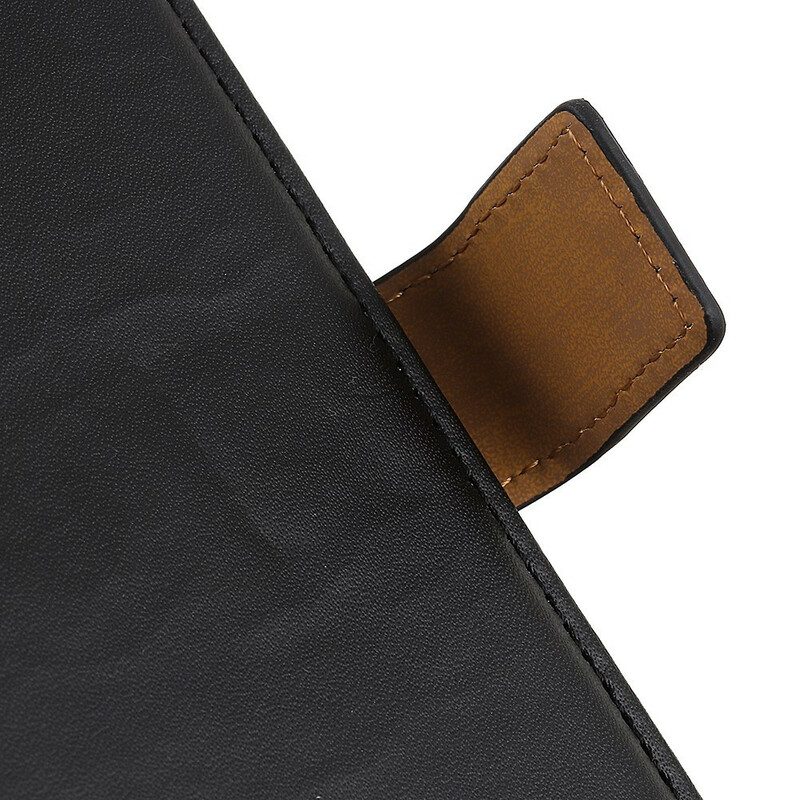 Flip Case Für OnePlus Nord Schlichtes Kunstleder