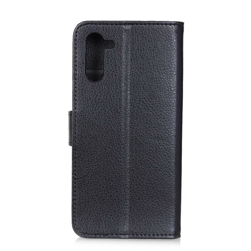 Flip Case Für OnePlus Nord Traditionell Litschi