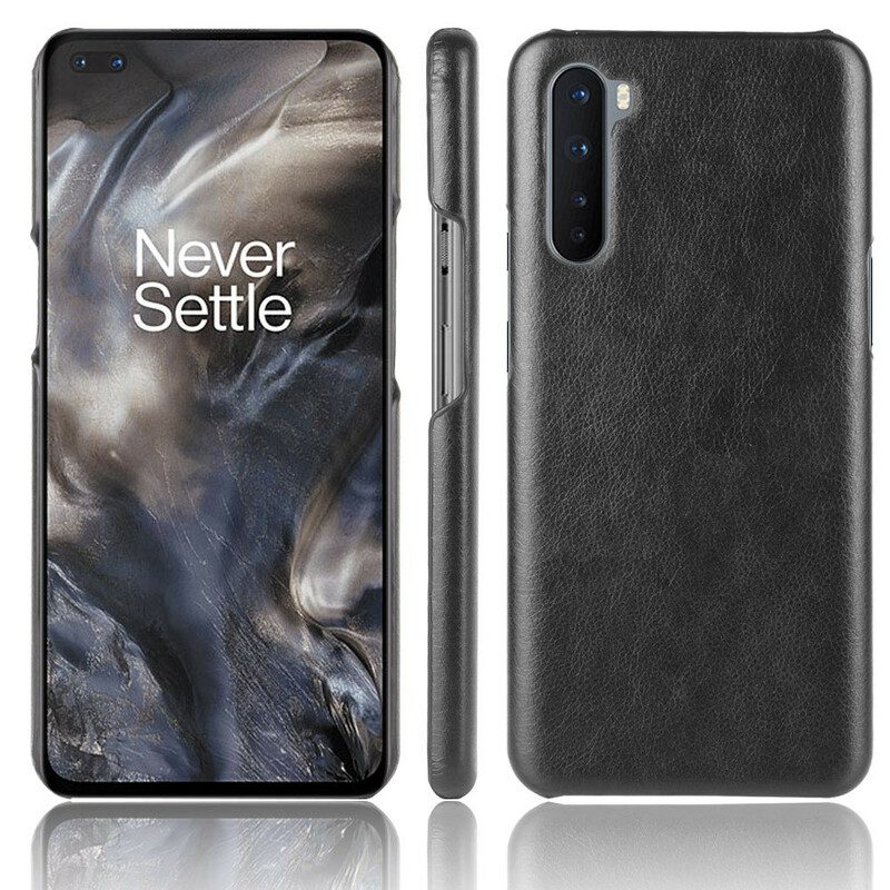 Handyhülle Für OnePlus Nord Litchi Performance Ledereffekt