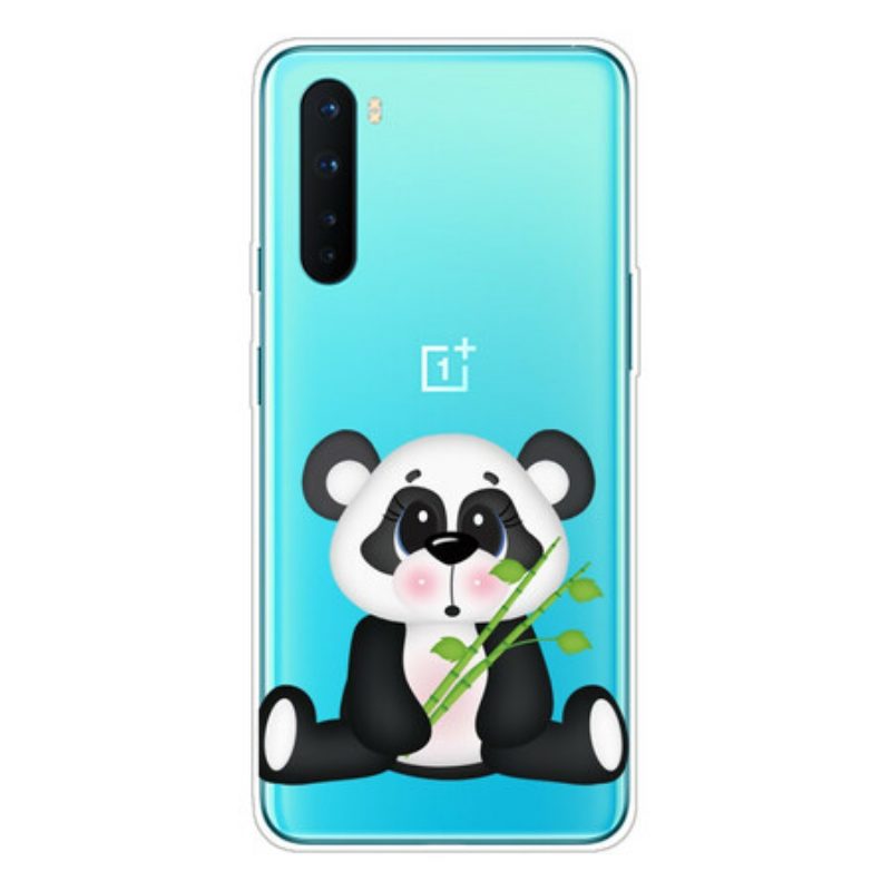 Handyhülle Für OnePlus Nord Nahtloser Trauriger Panda