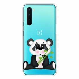 Handyhülle Für OnePlus Nord Nahtloser Trauriger Panda