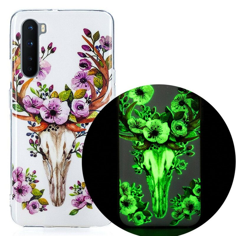 Hülle Für OnePlus Nord Fluoreszierender Blumenelch