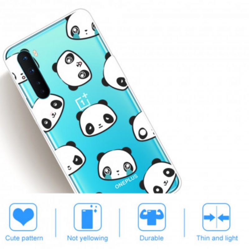 Hülle Für OnePlus Nord Sentimentale Pandas