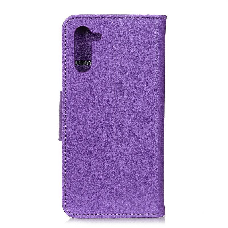 Lederhüllen Für OnePlus Nord Litschi-leder-stil