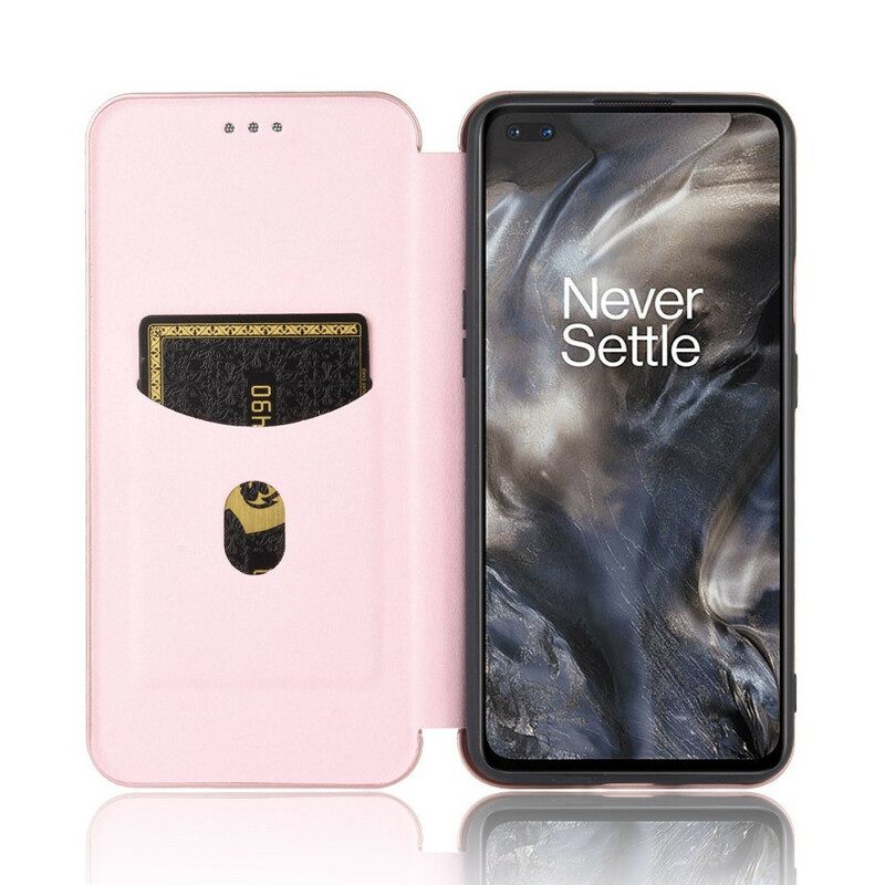 Schutzhülle Für OnePlus Nord Flip Case Farbiges Carbon-silikon