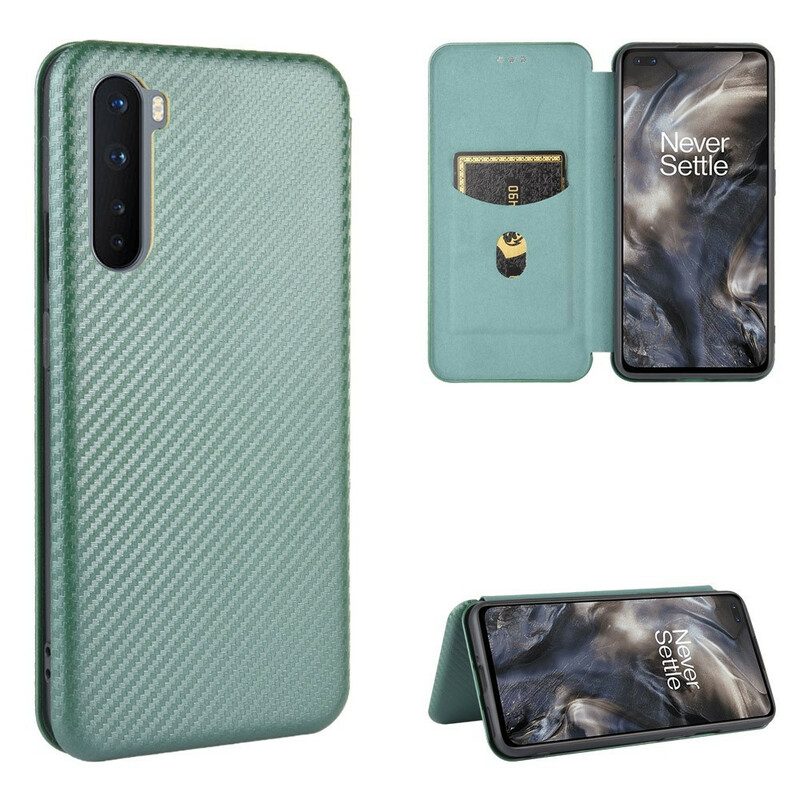 Schutzhülle Für OnePlus Nord Flip Case Farbiges Carbon-silikon