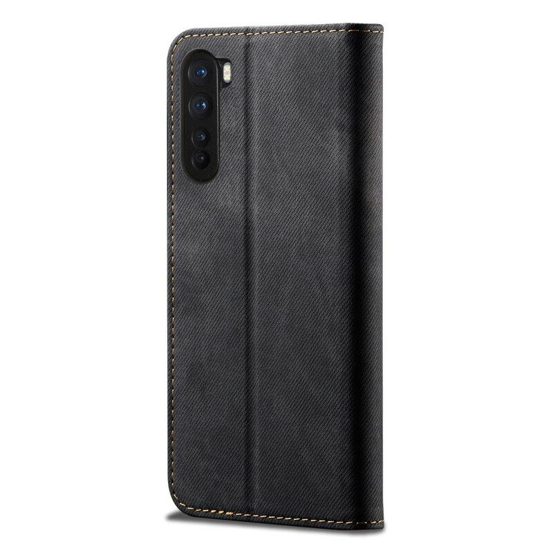 Schutzhülle Für OnePlus Nord Flip Case Kunstleder-jeans-textur