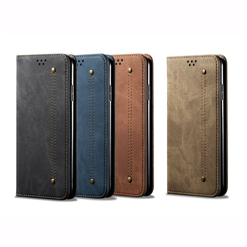 Schutzhülle Für OnePlus Nord Flip Case Kunstleder-jeans-textur