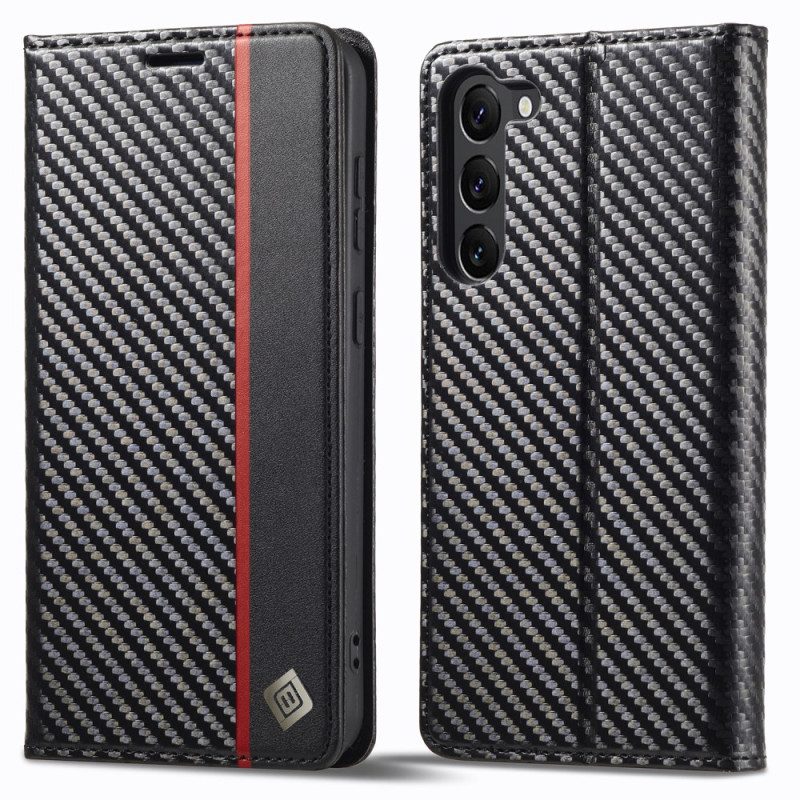 Flip Case Für Samsung Galaxy S24 Plus 5g Kohlenstoff Lc.imeeke