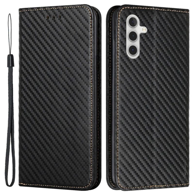 Flip Case Samsung Galaxy S24 Plus 5g Handyhülle Kohlefaserarmband