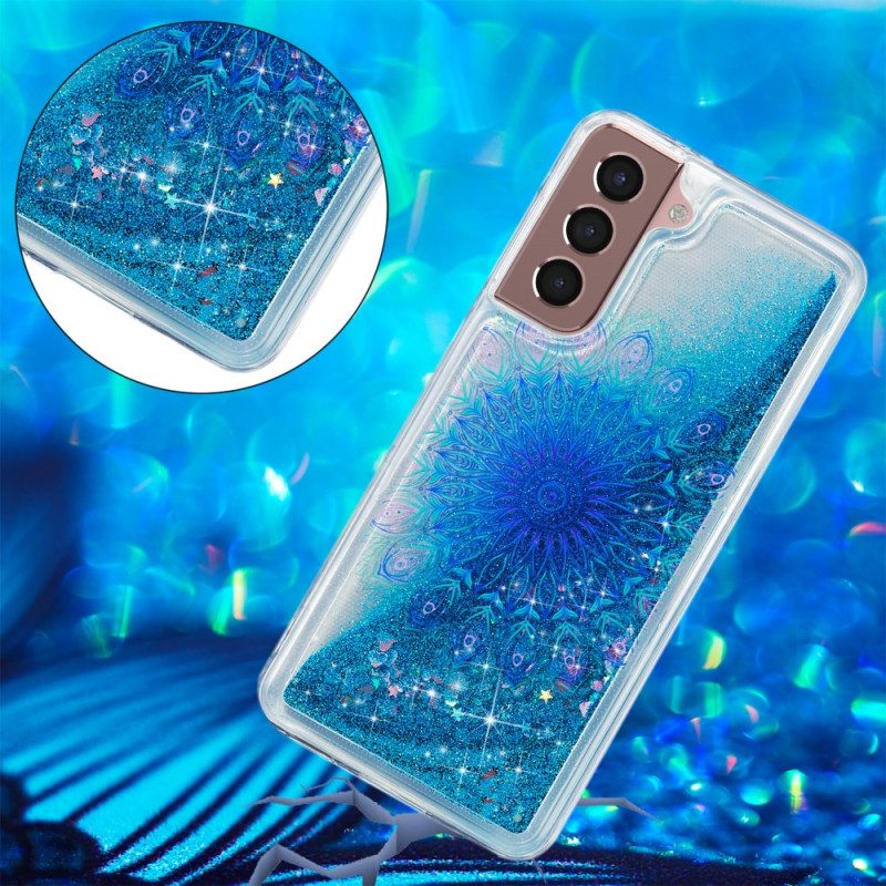 Hülle Samsung Galaxy S24 Plus 5g Handyhülle Flüssiger Glitzer Und Mandala