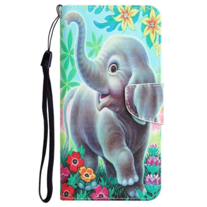 Lederhüllen Für Samsung Galaxy S24 Plus 5g Elefant Mit Riemen