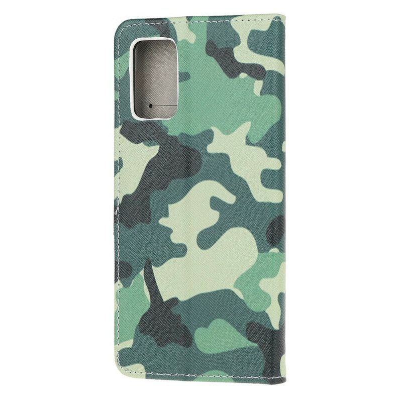 Flip Case Für Samsung Galaxy S20 Militärische Tarnung