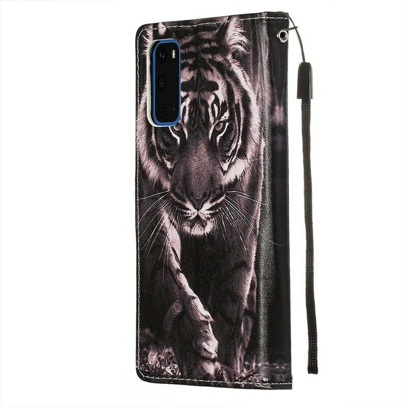 Flip Case Für Samsung Galaxy S20 Nachttiger