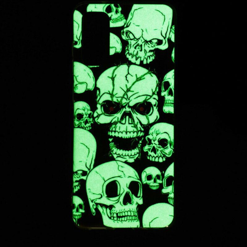 Handyhülle Für Samsung Galaxy S20 Achtung Fluoreszierende Totenköpfe