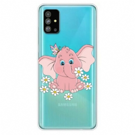 Handyhülle Für Samsung Galaxy S20 Nahtloser Rosa Elefant