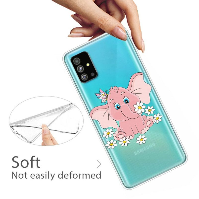 Handyhülle Für Samsung Galaxy S20 Nahtloser Rosa Elefant