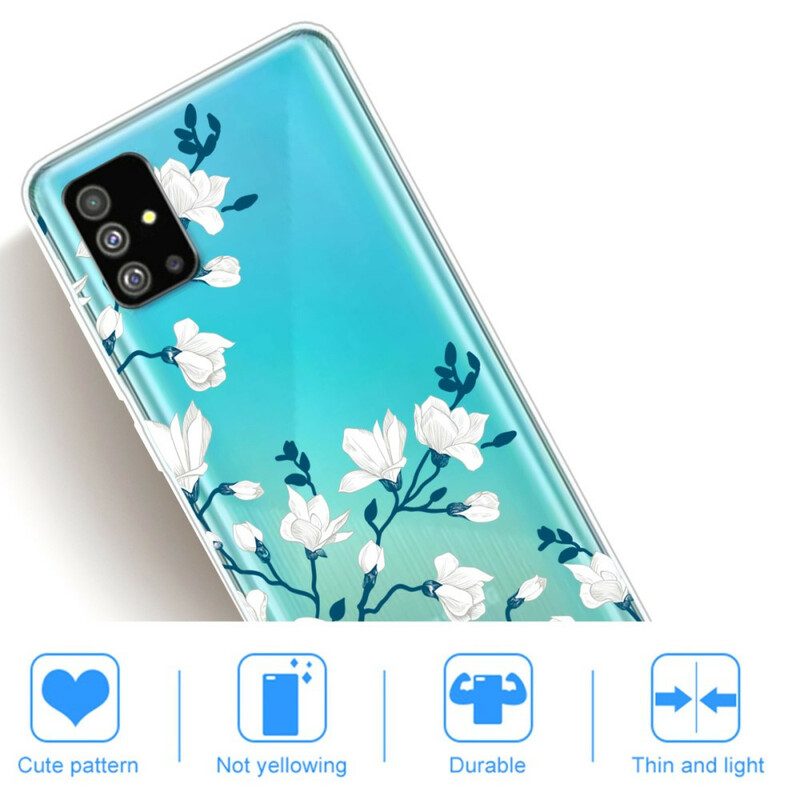 Handyhülle Für Samsung Galaxy S20 Weiße Blumen