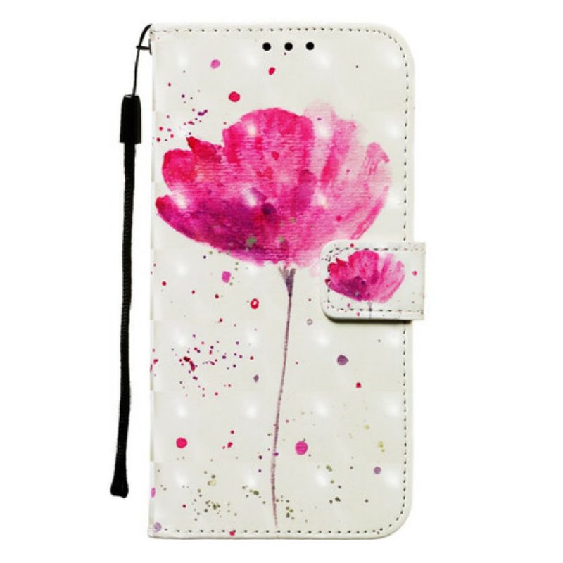 Handyhülle Lederhüllen Für Samsung Galaxy S20 Aquarellmohn