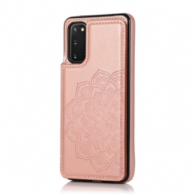 Hülle Für Samsung Galaxy S20 Kartenhalter Mit Mandala-print