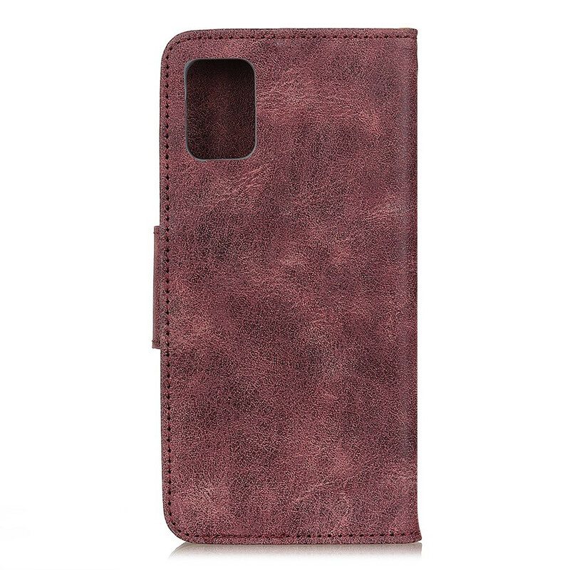 Lederhüllen Für Samsung Galaxy S20 Flip Case Vintage Magnetklappe