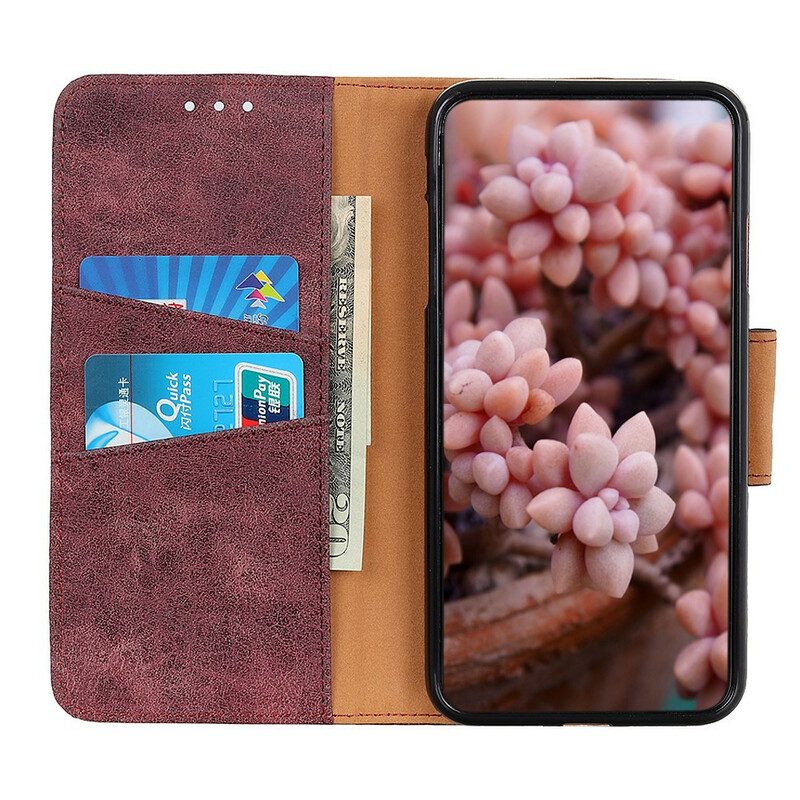 Lederhüllen Für Samsung Galaxy S20 Flip Case Vintage Magnetklappe