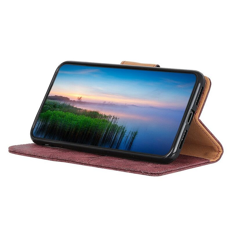 Lederhüllen Für Samsung Galaxy S20 Flip Case Vintage Magnetklappe