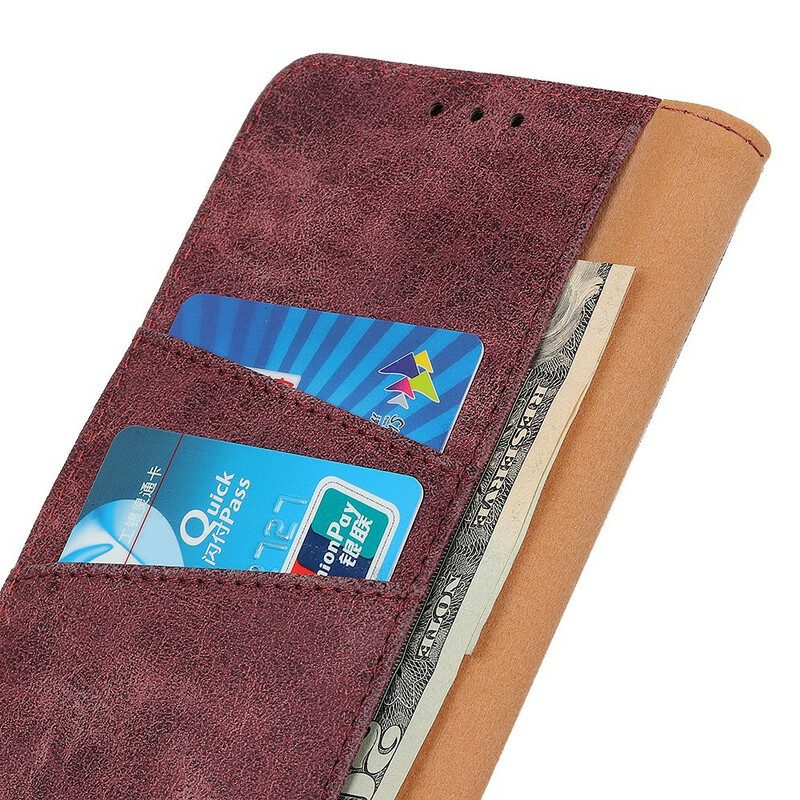 Lederhüllen Für Samsung Galaxy S20 Flip Case Vintage Magnetklappe