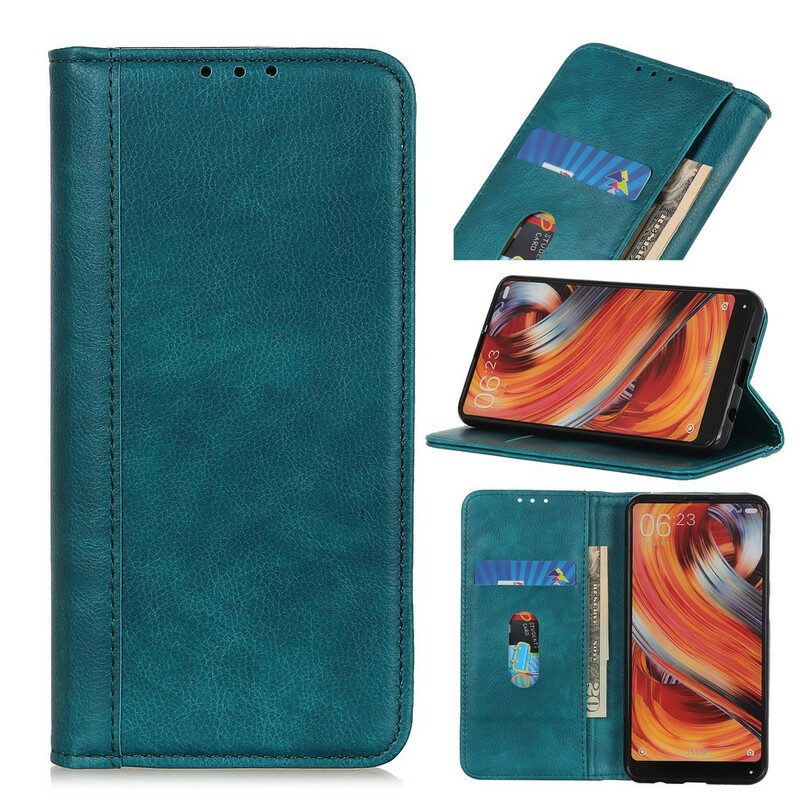 Schutzhülle Für Samsung Galaxy S20 Flip Case Eleganz Aus Gespaltenem Litschi-leder