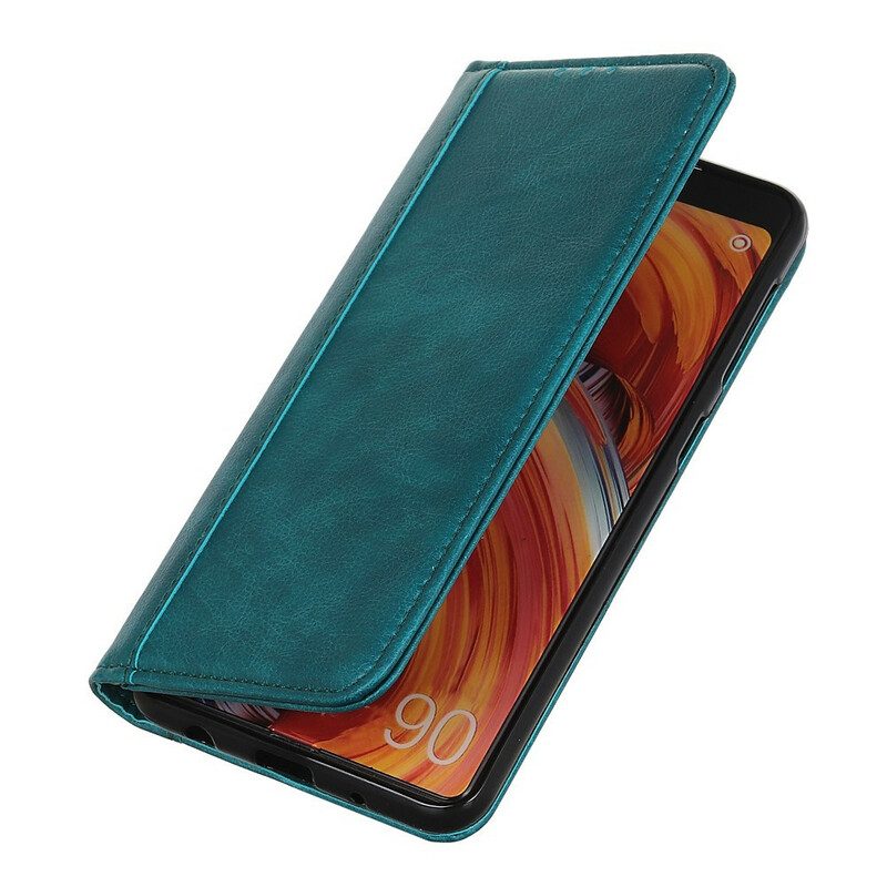 Schutzhülle Für Samsung Galaxy S20 Flip Case Eleganz Aus Gespaltenem Litschi-leder