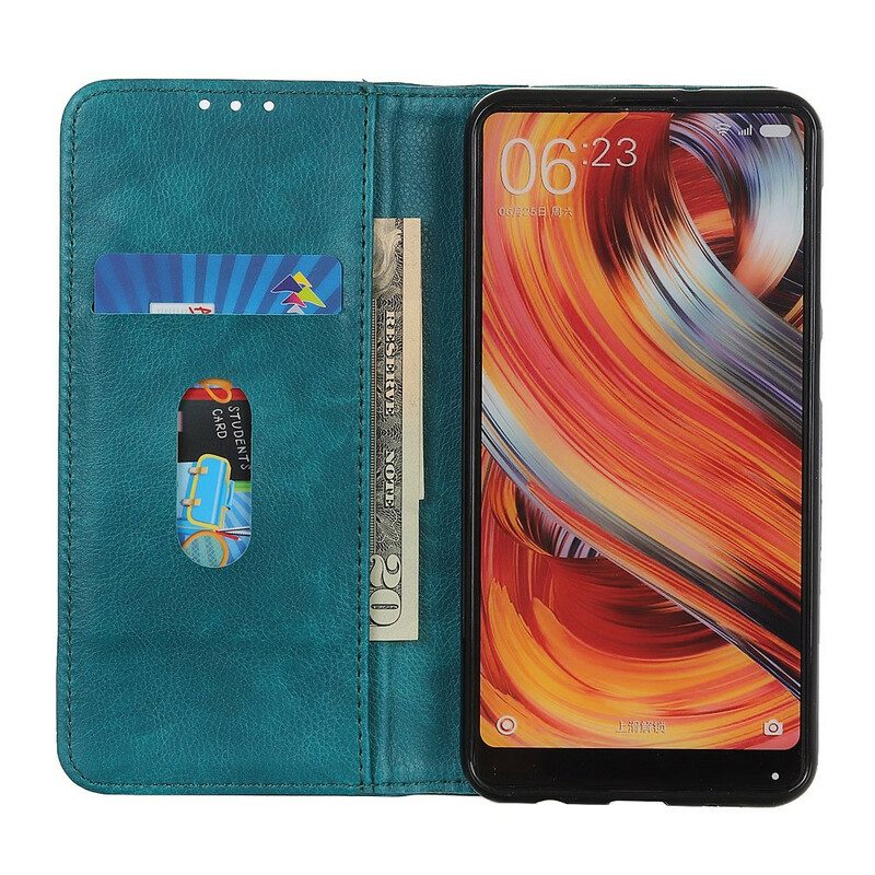 Schutzhülle Für Samsung Galaxy S20 Flip Case Eleganz Aus Gespaltenem Litschi-leder