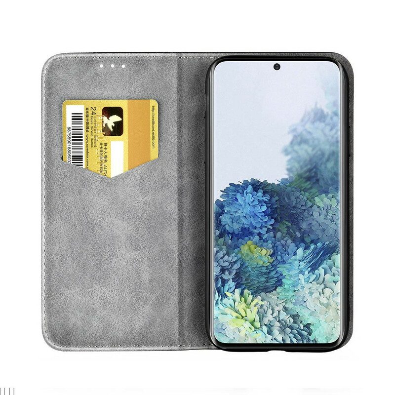 Schutzhülle Für Samsung Galaxy S20 Flip Case Zweifarbiger Ledereffekt