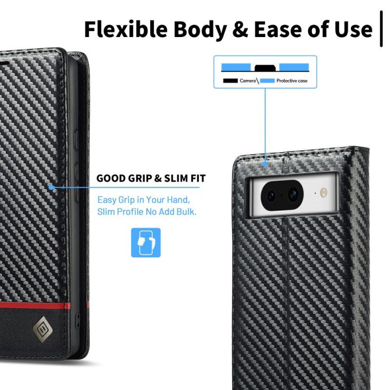 Flip Case Google Pixel 8 Kohlefaser Lc.imeeke