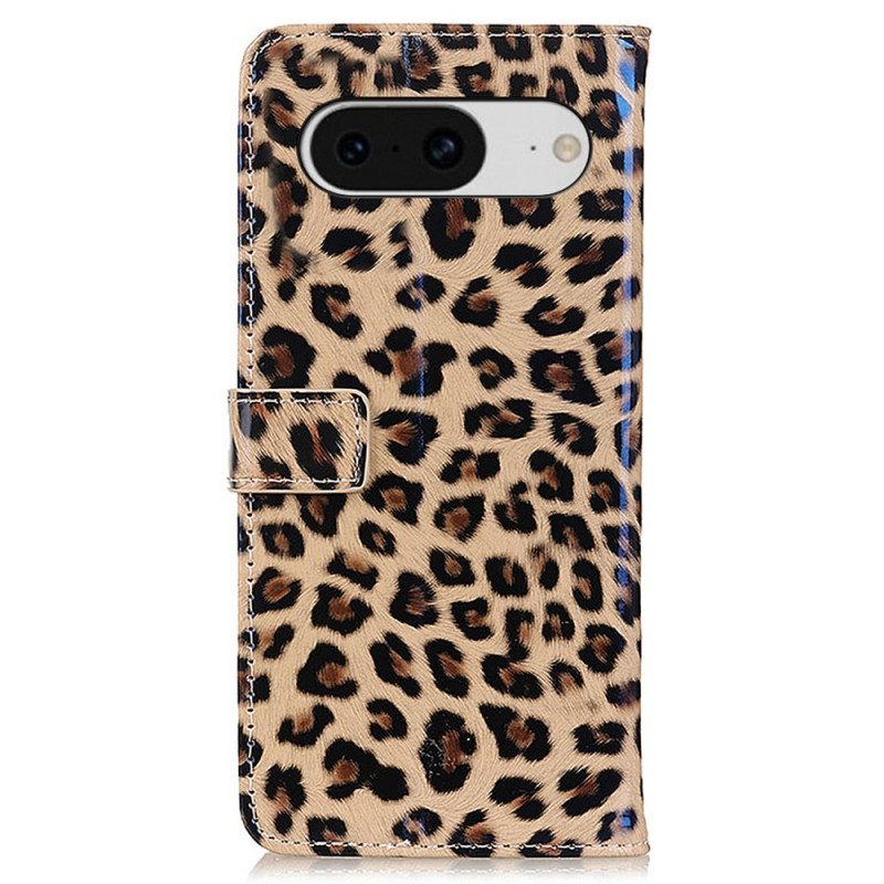 Lederhüllen Für Google Pixel 8 Leopard