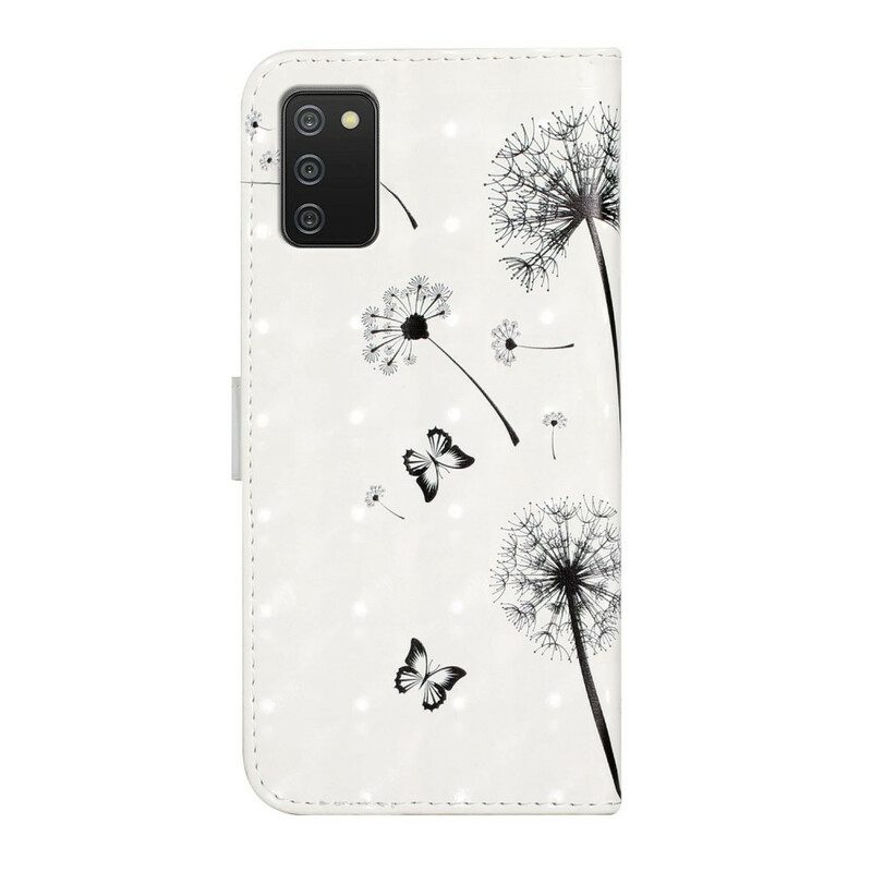 Flip Case Für Samsung Galaxy A02s Babyliebe Löwenzahn