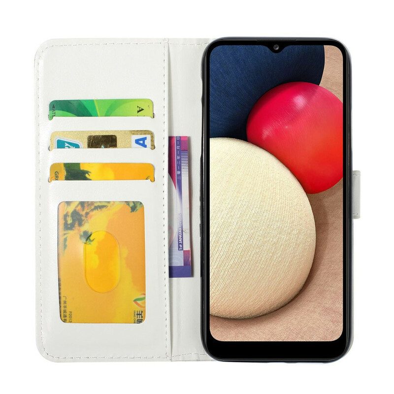 Flip Case Für Samsung Galaxy A02s Babyliebe Löwenzahn