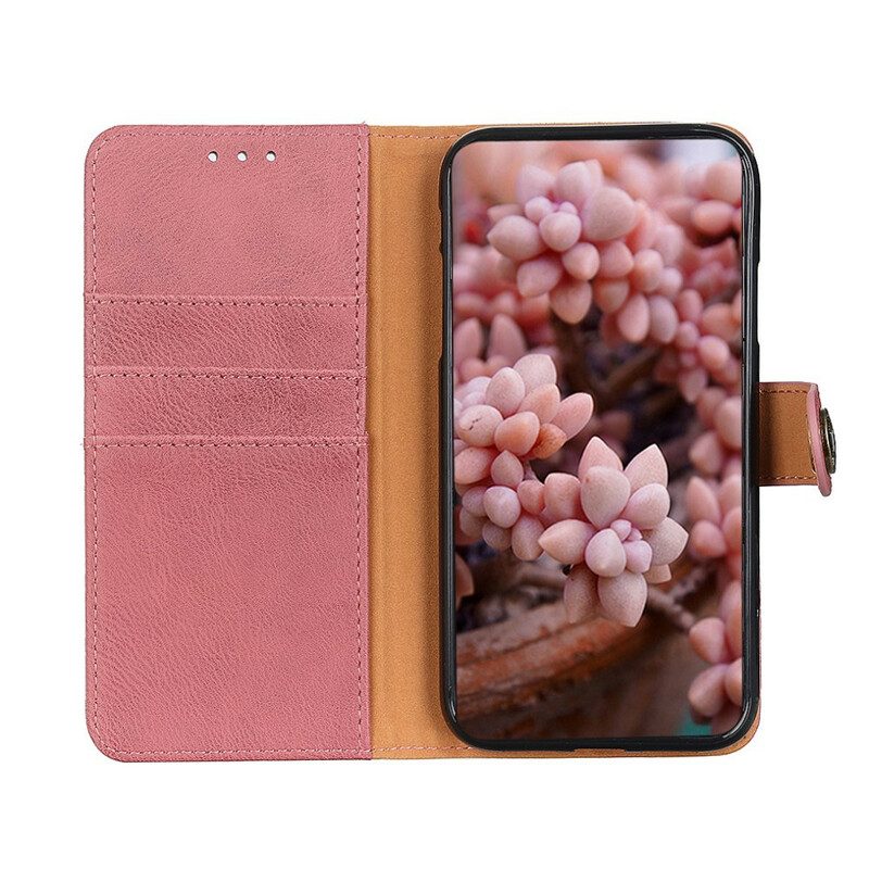 Flip Case Für Samsung Galaxy A02s Kunstleder Khazneh