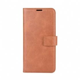 Flip Case Für Samsung Galaxy A02s Kunstleder Slim