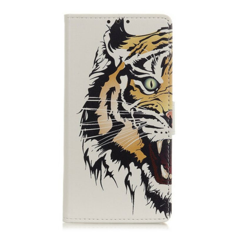 Flip Case Für Samsung Galaxy A02s Wilder Tiger