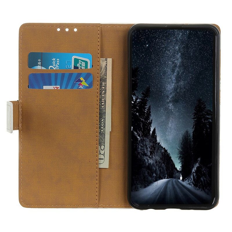 Flip Case Für Samsung Galaxy A02s Wilder Tiger