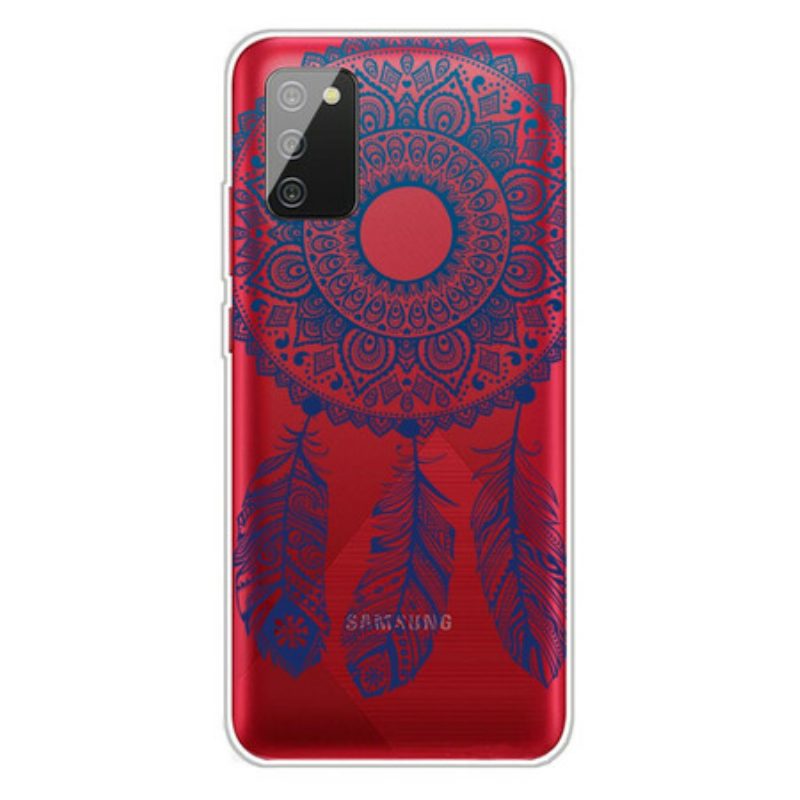 Hülle Für Samsung Galaxy A02s Einzelnes Blumenmandala