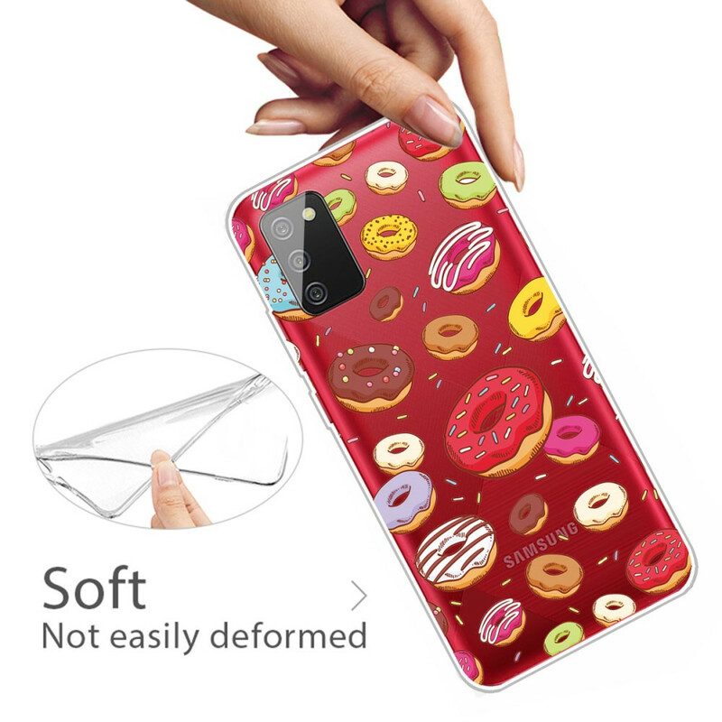 Hülle Für Samsung Galaxy A02s Ich Liebe Donuts