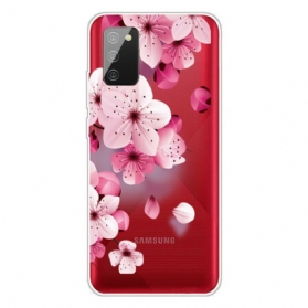 Hülle Für Samsung Galaxy A02s Kleine Rosa Blumen