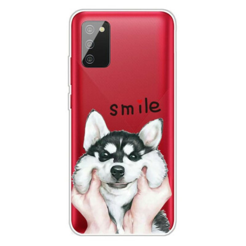 Hülle Für Samsung Galaxy A02s Lächle Hund