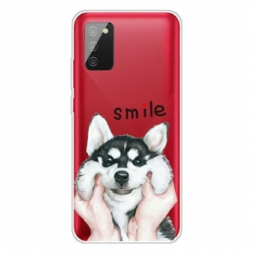 Hülle Für Samsung Galaxy A02s Lächle Hund