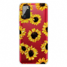 Hülle Für Samsung Galaxy A02s Sonnenblumen