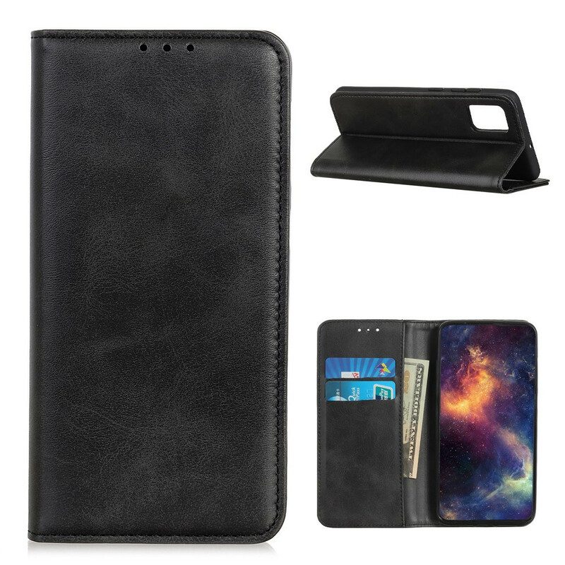 Schutzhülle Für Samsung Galaxy A02s Flip Case Elegantes Spaltleder